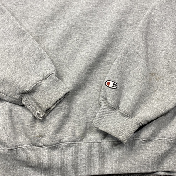 Vintage Champion Eco Grey Crewneck Sweatshirt Size Large - Picture 3 of 9